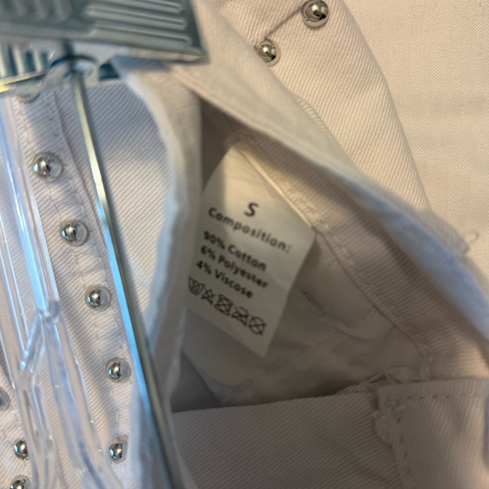 White Studded Jeans - Picture 6 of 6